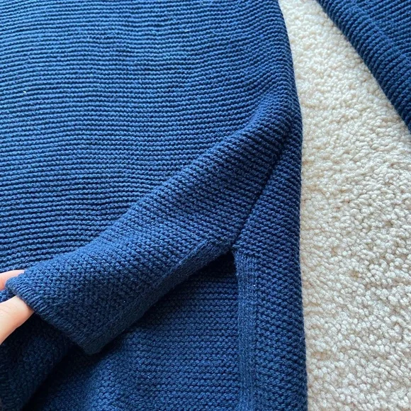 Banana Republic Navy Cowl / Turtleneck Knit Sweater - Size M for Women - Picture 5 of 6